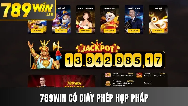 789win có giấy phép hợp pháp 