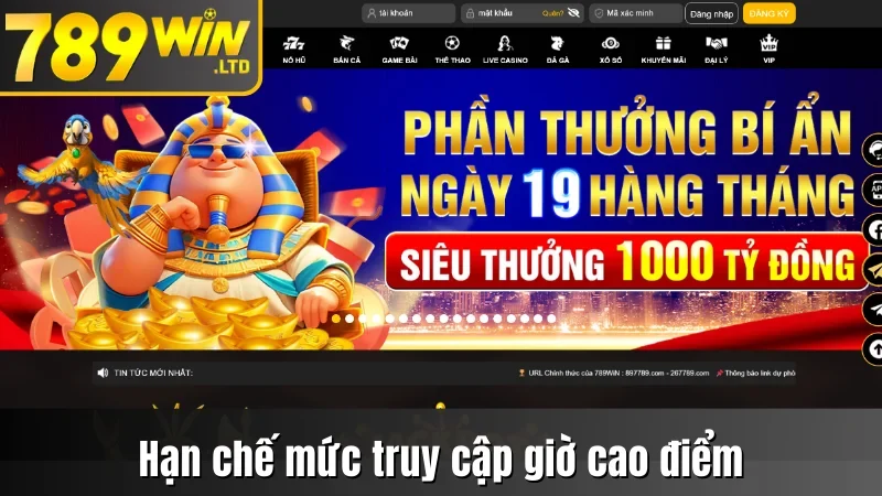 Hạn chế mức truy cập giờ cao điểm